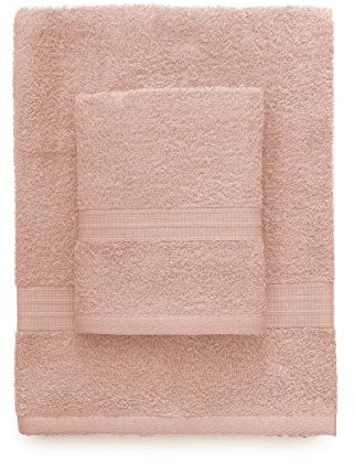 Set asciugamano e ospite BASSETTI TIME 370 grammi unita - rosa 1126