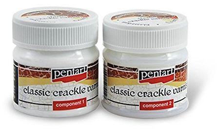 Zita's Creative ZweiPhasen-Reisslack Set klassisch, 2x50ml - Krakeliertechnik, Patinieren, Veredeln