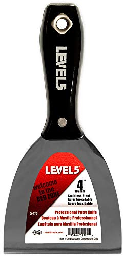 Level 5 Tools 5-170 Putty Knife,SS,Nylon Handle,4