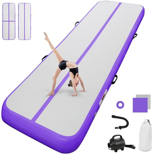 airtrack matte mit elektrischer Luftpumpe 10CM/20CM hoch 2M/3/4M/5M/6M Tumbling Matten Aufblasbare turnmatte Matte gymnastikmatte Yogamatte Camping Trainingsmatte
