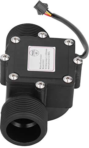DN32 G1,25 Zoll Wasserdurchflusssensor, DC 3-24V 1-120L/min Hall Effekt Durchflussmesser, Durchflussschaltersteuerung für Wasserrohr Durchflussmesser