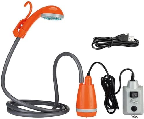 APP LIFE Doccia Portatile da Campeggio a Batteria elettrica Giardino Esterno Auto con batterie Ricaricabili e Batteria Integrata