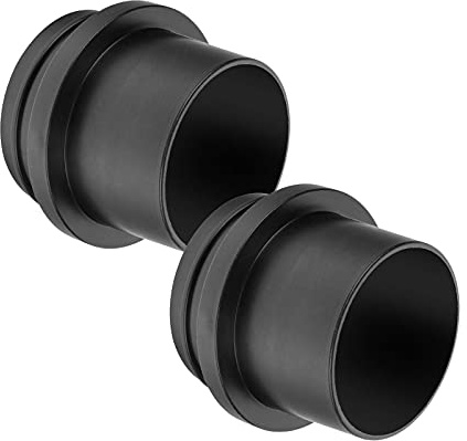 POWERTEC 70193-P2 Screw End Quick Coupler for 4” Hose – Left-Hand Threaded Adapter, Pack of 2, Black