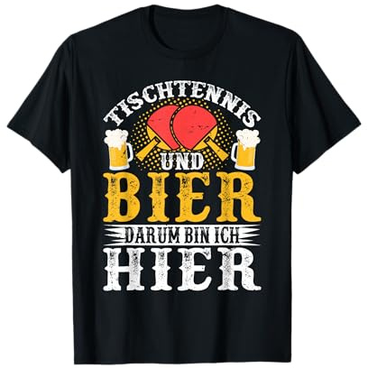 Tischtennis Geschenke Zubehör Jugendliche - Unisex T-Shirt, Schwarz, S, Kurzarm, Klassische Passform, Lustig, Sport, Alle Jahreszeiten, 1 Count, Polyester 100%