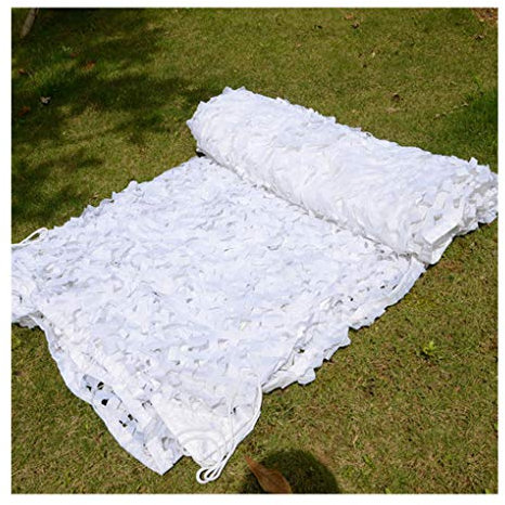 Tarnnetze,Militärisches Tarp Mesh Netz,Army Sunshade Zaunnetze,Leicht Wasserdicht,Ideal Für Die Jagd Blind Canopy Foto Shooting Car Cover-Weiß 3x3m(10x10ft)