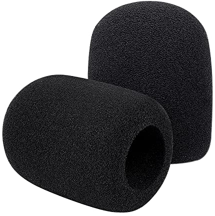 YOUSHARES PodMic Popschutz Schaumstoff - Mikrofon Windschutz Schaum für Rode PodMic Podcasting Mikrofon, Pop Filter kompatibel mit Rode PodMic (2 STÜCK)