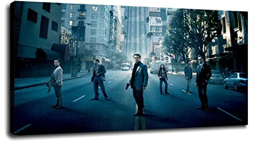 Filme Stadtbild Waffe Leinwanddruck Poster Wandkunst für Zuhause 1 Stück Dekorationen mit Rahmen 50,8 x 30,5 cm