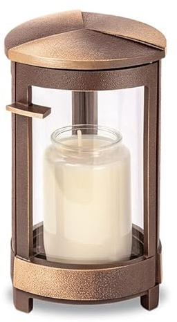 Grave Lantern Bronze in Several Colors | High qualityand Long-Lasting Grave Lantern or lamp Made from Bronze in Several Colors as Grave Decoration for tombstones, Graves and Memorial Monuments.