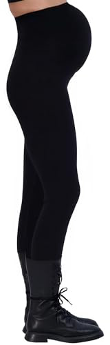 Savi Parker Women’s Maternity Jeans Over The Belly - Maternity Clothes-Pregnancy Must Haves for Fall and Winter Season (L, Black Rinse)