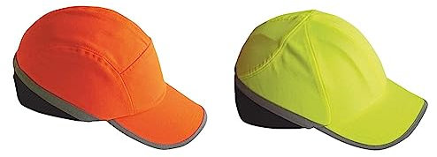Portwest PW79 Men's Safety Bump Cap, Orange & PW79 Men's Safety Bump Cap, Yellow