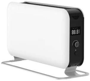 Mill WIFI Max Elektro Heizkörper 1500W, Smarter Badheizkörper elektrisch 18-22m², Elektroheizung energiesparend & freistehend, leise elektrische Heizung, Elektroheizkörper, Electric Heater - Weiß