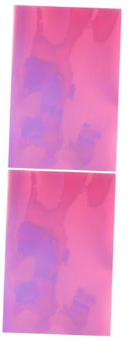 2 Stk schutzfolien Handgefertigt DIY-Kleidungsstoffe für Gepäck Schutzfilm handwerkliche Dekoration bettwäsche Klebstoff Laserpapier Blatt a4 schillernder Film