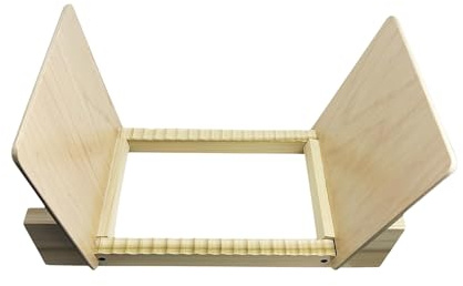 Vinyl Record Holder for Albums, Handcrafted LP Storage Rack, Solid Wood, Slip-Resistant Base, Modern Display for Records, Books and Magazines, Gift for Collectors & Music Lovers, Made in USA