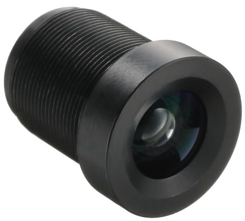 sourcing map 6mm CCTV Camera Lens 3MP F2.0 FPV Wide Angle Security Camera Lens M12 Threaded Dia for IP Camera Panoramic, Black