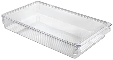 Metaltex Organizador grande para frigorífico, cajón transparente