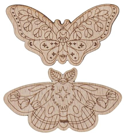 Patonde Needle Minder Imán Mariposa,Mariposa Needle Minder | 2 guardaagujas de Madera - Soporte para Agujas de Madera de Haya, Delicado Soporte para Agujas de Coser para Pinza para el Pelo