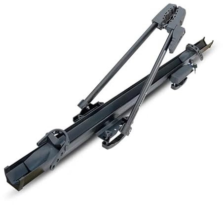 Voiture Galerie De Toit Porte-vélo Vertical Robuste Monté sur Toit en Alliage D'aluminium + Plastique Voiture Barres Toit(Size:Le Noir)