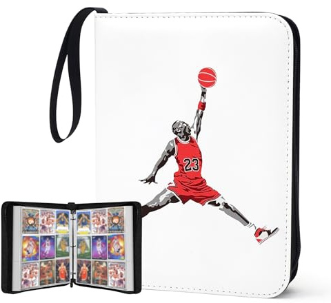 900 Pockets Basketball Card Binder,Basketball Trading Cards Holder Card Collectors Album,Waterproof Card Storage Book with Removable Sleeves,Compatible with Basketball Cards 2024-25 Sports Cards