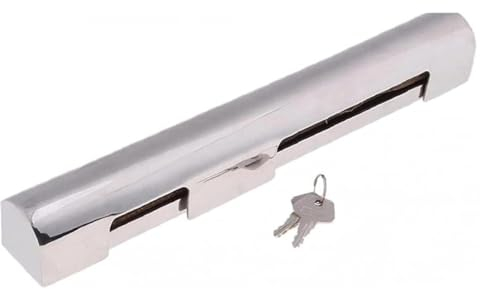 Edelstahl Außenborder Motorverriegelungsoberfläche poliertes Motorschloss Tolles Zubehör für RC -Boote (300 mm) Außenborder Motor LockeGine Locke Lock Lock Outboard Motor Security Engine Engine