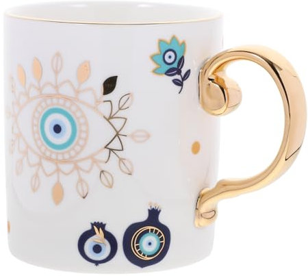 ABOOFAN Tasse à Diable Œilleton Turc Tasse De Thé à Tasses à Thé Avec Anse Tasses Demitasse à Cappuccino En Porcelaine à Eau Décoratives Tasse à Céramique