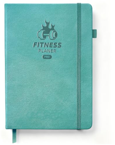 BIROYAL Premium Gym Buch für Hochintensiv-Trainierende, Täglicher Platz für 12 Kraftübungen & 5 Cardio-Sessions, Trainingstagebuch, Trainingsbuch Krafttraining, Fitness Journal für Gym, Heimtraining