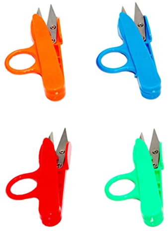 BESPORTBLE Forbici Da Cucito Multiuso 12 Pezzi in Acciaio Ad Alto Tenore Di Carbonio Manico in Plastica Colorata, Mini Tagliafilo Portatile Per Sartoria, Ricamo e Lavori Artigianali