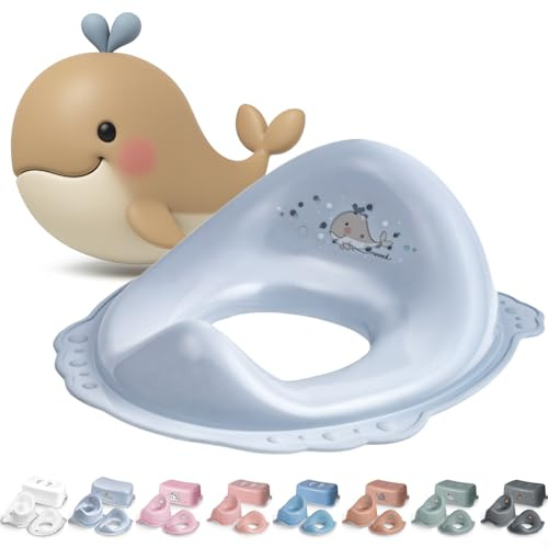 DOCARI Toilettensitz Kinder Klositz Aufsatz rutschsicher & ergonomisch blau - Toilettenaufsatz Kinder WC Sitz für komfortables sicheres Toilettentraining - Kindertoilettensitzaufsatz ab 2 Jahre