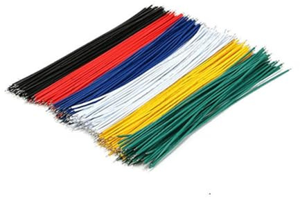 YKMYXZ, 300pcs 24AWG 10cm Fly Jumper Wire Tin Plated Breadboard Solder Connector Cable 1007 Tin Conductor Wires
