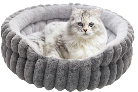 Kattbäddar - Snygga Kattbäddar - Donutformad Rund Kattbädd för Djur Sömn Resa Kallt Väder Utomhus