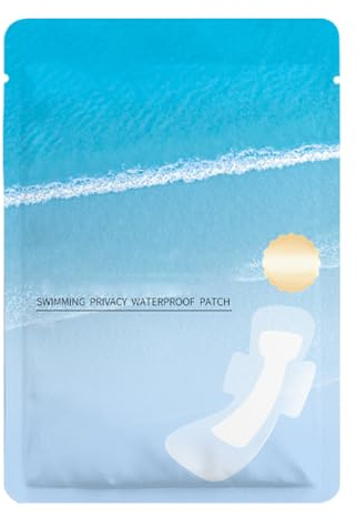 Compresas Menstruales para Nadar - Parches Íntimos Impermeables Discretos,Protectores Higiénicos Portátiles 4 Unidades, Deportes Acuáticos y Baño Femenino