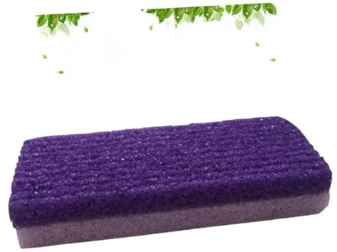 Mikikit Pómez para Pies Morada Removedor de Callos y Durezas Herramienta Portátil para Pedicura Exfoliación y Suavizado de Talones Agrietados