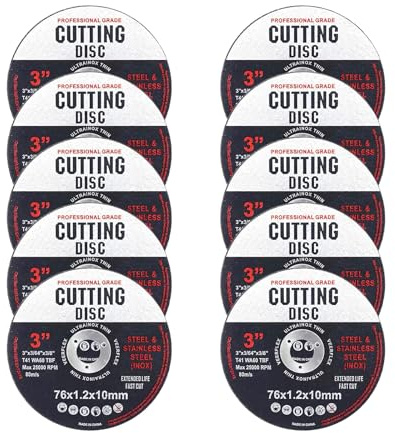10 Stück 76 mm Trennscheiben für Winkelschleifer, Flexscheiben Trennscheibe Metall Trennscheibe Schleifscheiben für präzises Schneiden von Aluminium, Metall, Holz, Eisen und Stahl