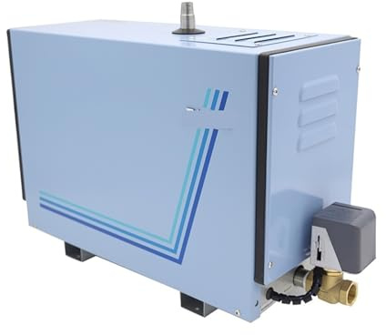 Sauna Steamer, 6KW Self Draining Sauna Bath Steamer for Home SPA Shower,Steam Engine Generator Automatic Drainage for Bathroom