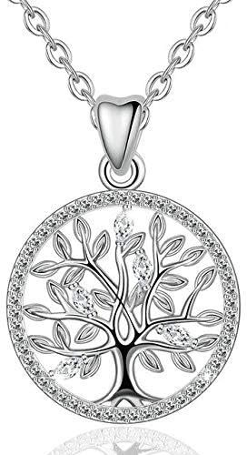 Silverhalsband Ekträd Pdant Natursmycken The Bride Birthday Party Best