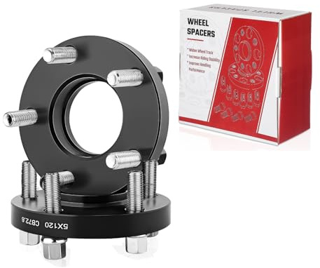 2 Stück 20mm Spurverbreiterung Distanzscheiben Set Ø72,6 5x120mm mit 10 Stück Radschrauben M12x1,5 Kompatibel mit BMW E36 E46 E90 E92 E60 318i 323i 325i 328i 330i 335i 525i 545i