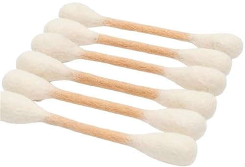 Bomullspinnar Kattleksaker Med Kattmynta, Cat Q Tip Toy–6-pack Jättekattungetuggpinnar, Hållbara Tandbitningsrep, Interaktiva Kittykickers for Tristess Inomhus Och Tandvård(Beige)