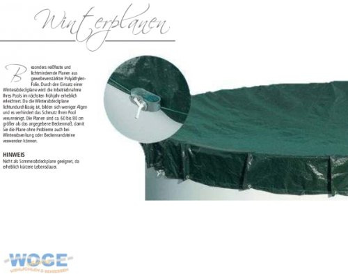 Abdeckplane Pool rechteck 700x350 cm Winterabdeckplane