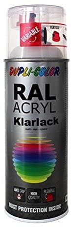 Dupli-Color 158193 RAL-Acryl-Spray, 400 ml, Klarlack Matt