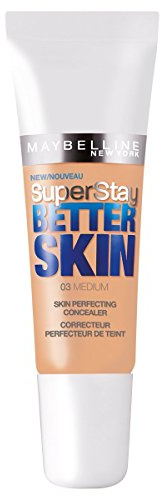 Maybelline New York Superstay Better Skin Concealer Medium 03 / Abdeckstift in natürlichem Braun, langanhaltendes Teint-Make-Up gegen Hautunebenheiten, 1 x 11 ml