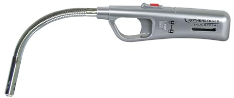 ROTHENBERGER Industrial 1x Gasanzünder Schwanenhals | Feuerzeug | Sturmsicher | Abzugsperre | Piezo | Füllanzeige | Wiederbefüllbar | 1500000023