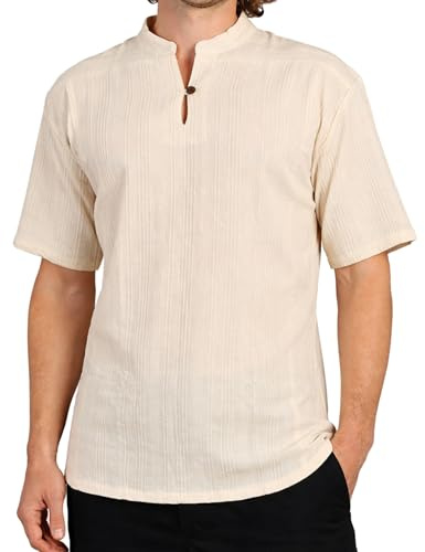 PANASIAM Shirt BEN, beige, XXL, shortsleeve