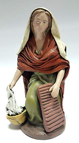 Arte Pesebre Pastora lavandera, para Figuras de 17 cm