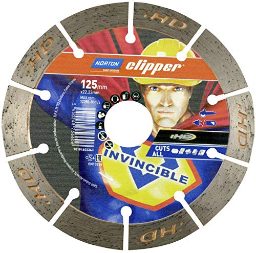 Norton Diamantscheibe Invincible H12, 125 x 22,23 mm
