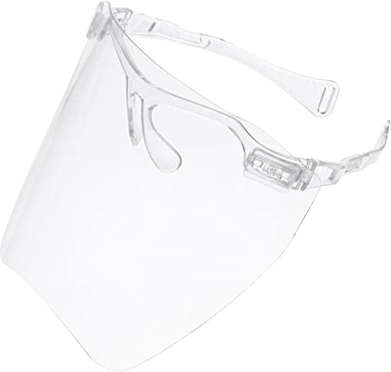 PRETYZOOM Staubschutzbrille Gesichtsschutz Partybrille Schutzbrille Schutzschild Gesichtsvisier Schild PET Kunststoff Gesichtsschild Brille für Küche Spritzschutz