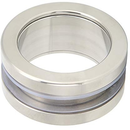 EVTSCAN Maniglia Tonda in Acciaio Inox Maniglia per Porta Scorrevole con manopola incassata in Vetro per Vasca da Bagno