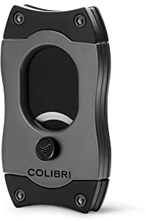 Colibri S-Cut Zigarrenschneider - Klassischer Gerader Schnitt - Bis zu 66 Ringmaß Zigarren - Ergonomisches Design - Antihaft-Beschichtung - Federbelasteter Auslösemechanismus - Inklusive Geschenkbox