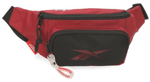 Reebok Portland Gürteltasche, Schwarz, 35 x 13 x 5 cm, Polyester, Schwarz, Talla única, Bauchtasche