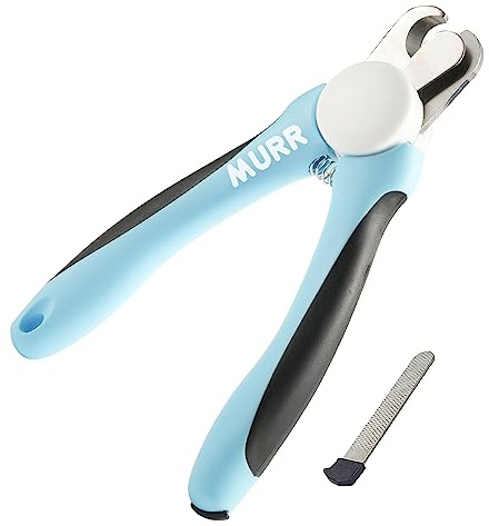 Dog Nail Clippers with Safety Guard, Pet Claw Clippers with File, Professional Nail Scissors for Safe Trimming, Painless Puppy Nail Trimmer