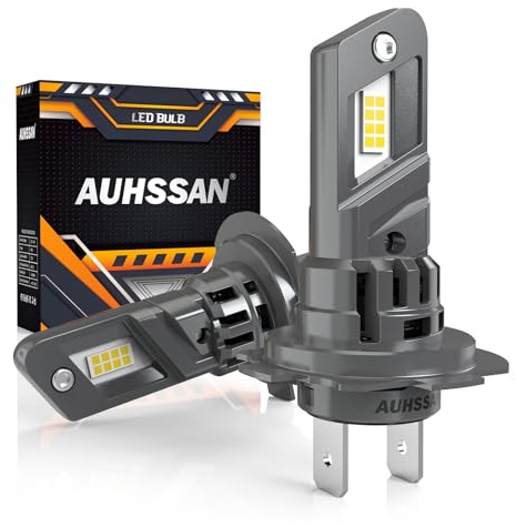 H7 LED-lampor, 80 W 16 000LM H7 superljusa 6 500 K vit, halvljus eller helljus, 500 % ljusare trådlös plug and play, mini-ersättningslampor bil, 2 st
