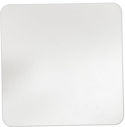 Tofficu Gaming Mauspad aus Glas Transparent mit Glatter Oberfläche Handdruck Einfaches Design für Büro und Zuhause Schreibtischunterlage